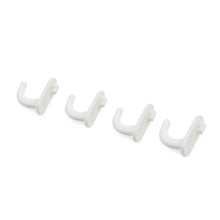 Pegboard Hooks, Pack of 4, White(for 3-Tier Storage Rolling Cart with Removable Pegboard ONLY)