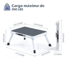 Kingrack Folding Step Stool for Adults, Non-Slip One Step Ladder, Collapsible Stool, Lightweight Foot Stool Up to 330 lbs (2501C)