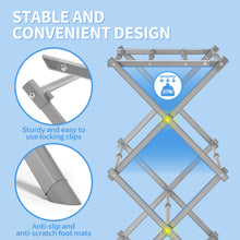 KK KINGRACK Clothes Drying Rack, Expandable & Collapsible Steel Laundry Drying Racks, Gray (121501-Gray)