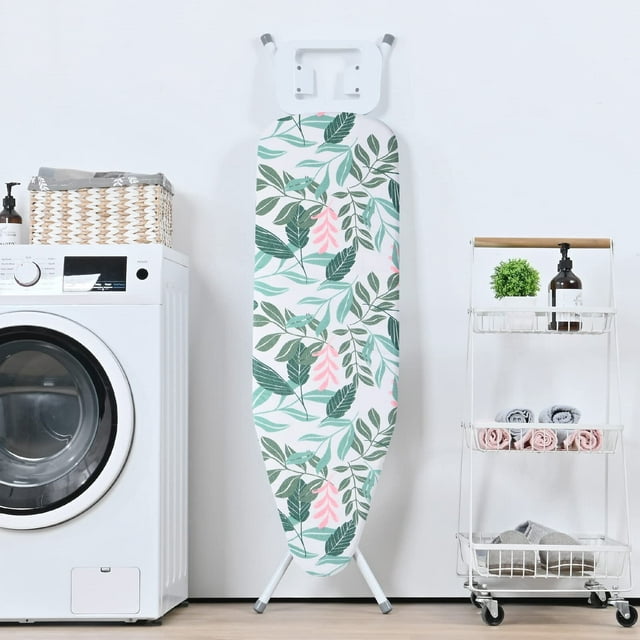 KK KINGRACK Ironing Board Cover with Spring Toggle, Heat Resistant, Elasticized Edge 13"x43", Printed Blue Brushstrokes, 1343-1999-Green