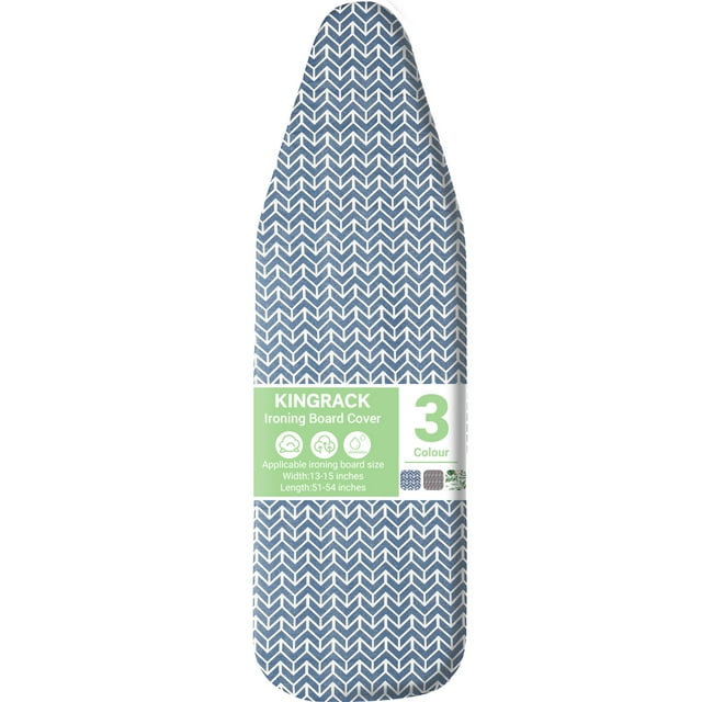 KINGRACK Ironing Board Cover with Spring Toggle, Heat Resistant, Elasticized Edge 13