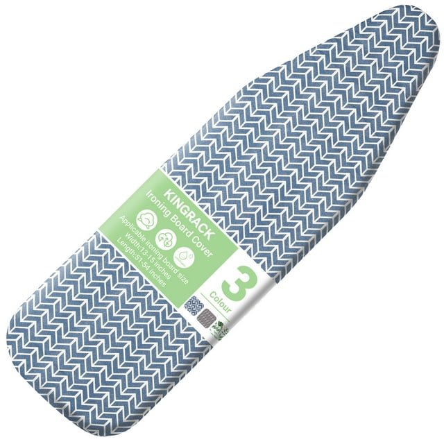 KINGRACK Ironing Board Cover with Spring Toggle, Heat Resistant, Elasticized Edge 15