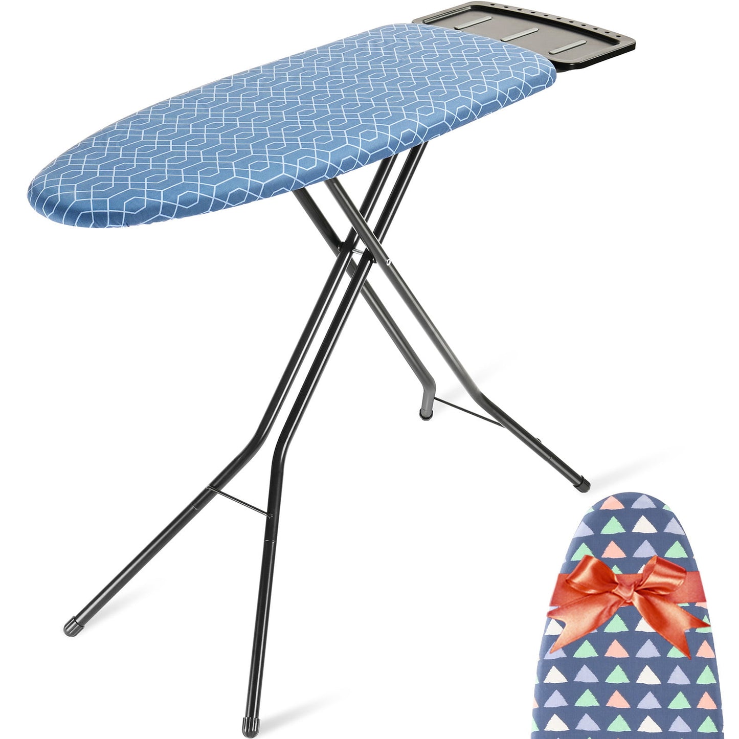 Kingrack Ironing Board,Iron Stand with Iron Rest, 7 Levels Adjustable Height,45"x13", P1336H1-22