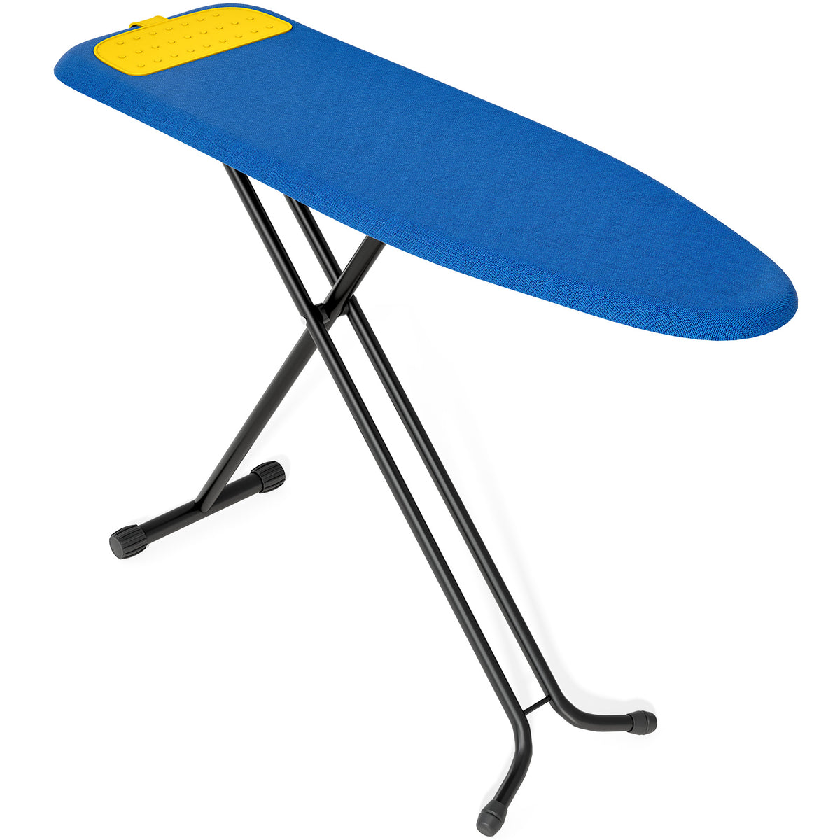 Ironing Board Full Size, Iron Board with Silicone Rest, Foldable Ironing Boards Standard Size, Heavy Duty Iron Stand Boards, Ironing Table with 7 Height Adjustable Anti-Slip Feet, 13x43 Blue — VC-KK-P1343HT1-BU-1-DF