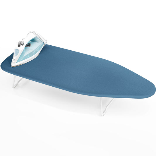 Small Ironing Board Tabletop, All-Metal Mesh Panel, for Dorm Apartment — VC-KK-TR1230D1-6-BU-DF