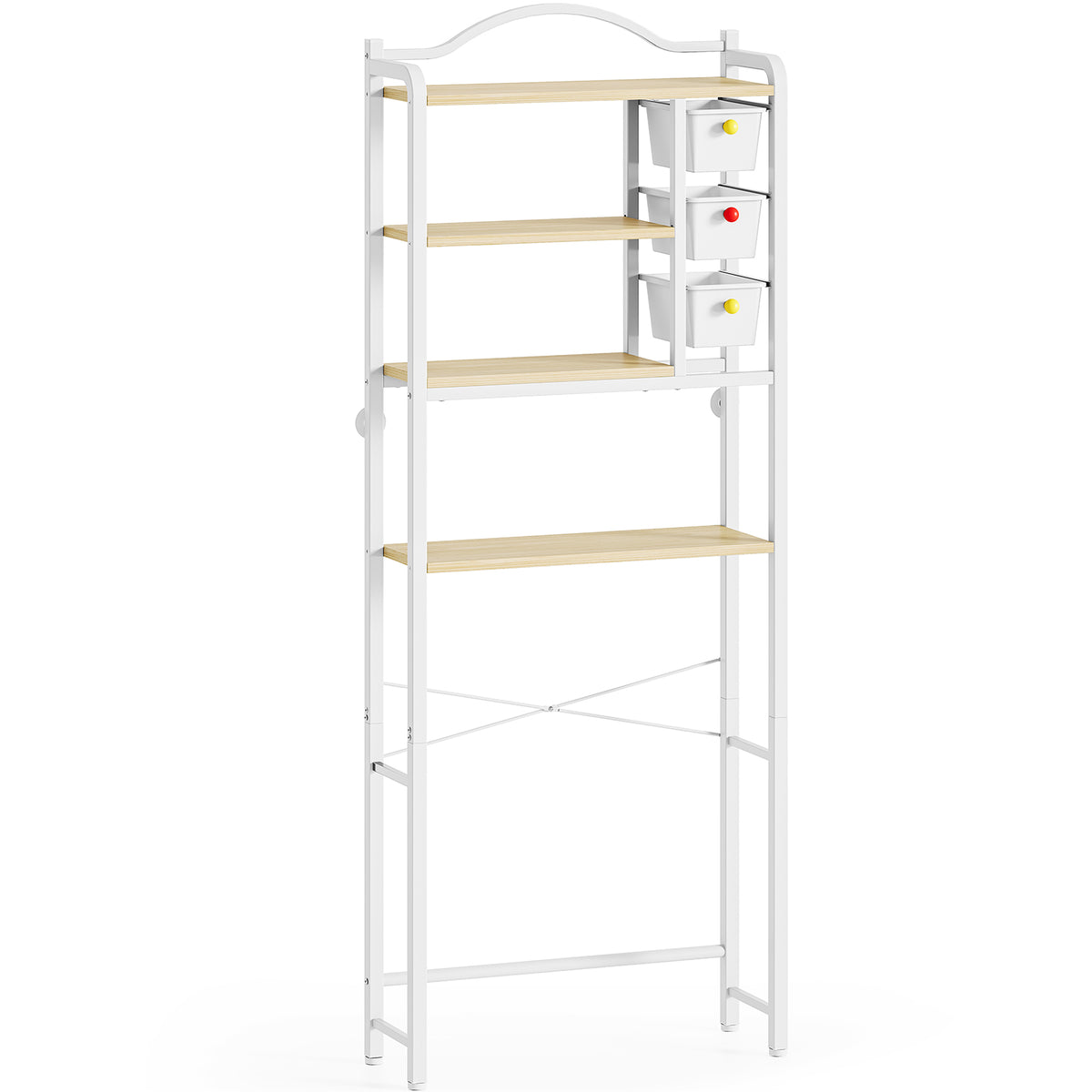 Over The Toilet Storage Shelf, Bathroom Shelves Over Toilet Shelf — VC-KK-WK320042-W-1-DF
