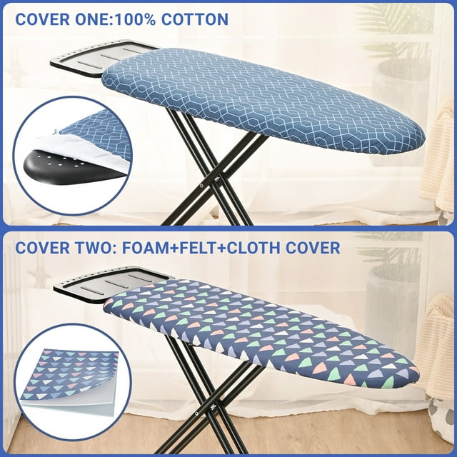 Kingrack Ironing Board,Iron Stand with Iron Rest, 7 Levels Adjustable Height,45"x13", P1336H1-22