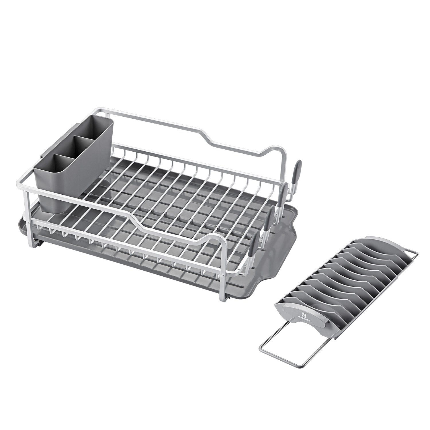 Kingrack In Sink Dish Drainer, Large Aluminum Dish Drying Rack With Re –  Kingrack Home