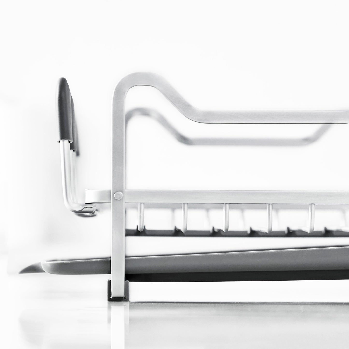 Aluminum Dish Rack with Expandable Over Sink Plate Rack, Drip Tray, WK112040