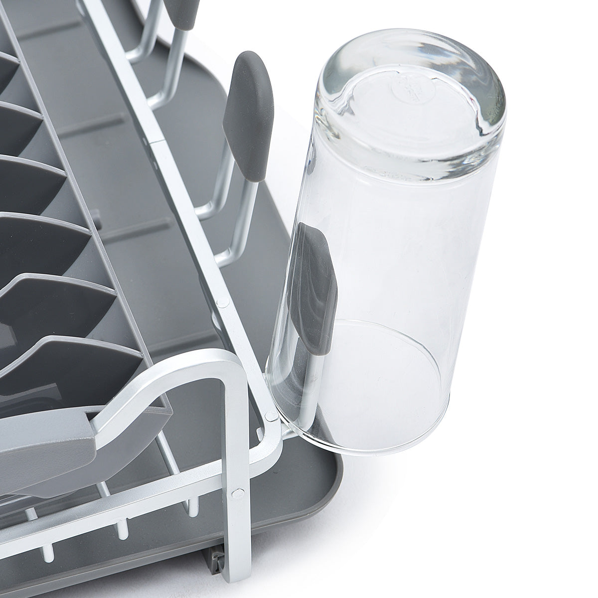 Aluminum Dish Rack with Expandable Over Sink Plate Rack, Drip Tray, WK112040