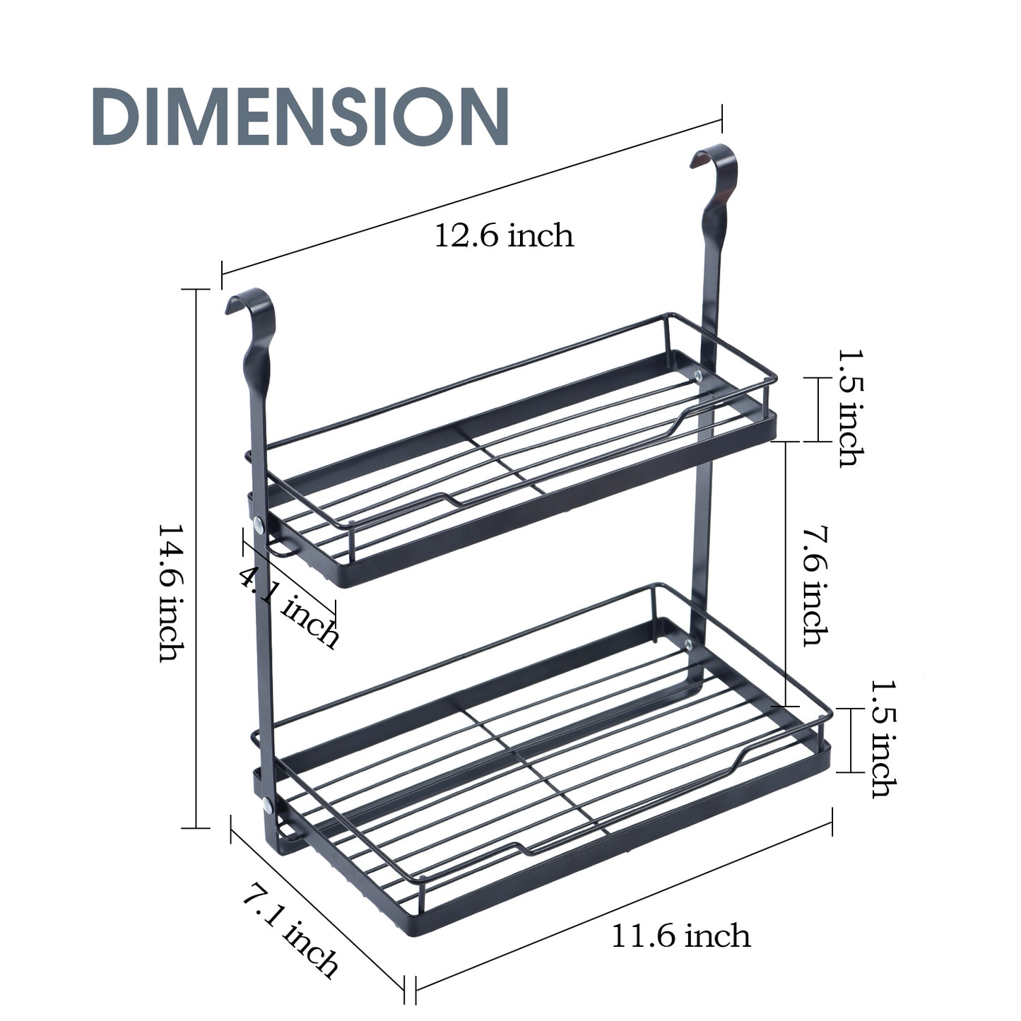 Kitchen Utensil Rack Series, Wall Mounted Rail Rack for Hanging, DIY with Hanging Utensil Rack/ Hanging Dish Rack/ Hanging Spicy Rack