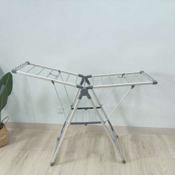 KK Kingrack Aluminum Laundry Clothes Storage Drying Rack Portable Folding Dryer Hanger,148108B