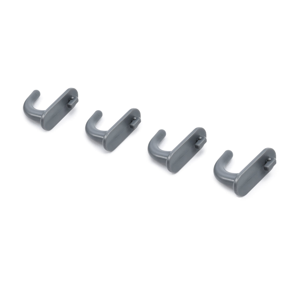 Pegboard Hooks, Pack of 4, White(for 3-Tier Storage Rolling Cart with Removable Pegboard ONLY)