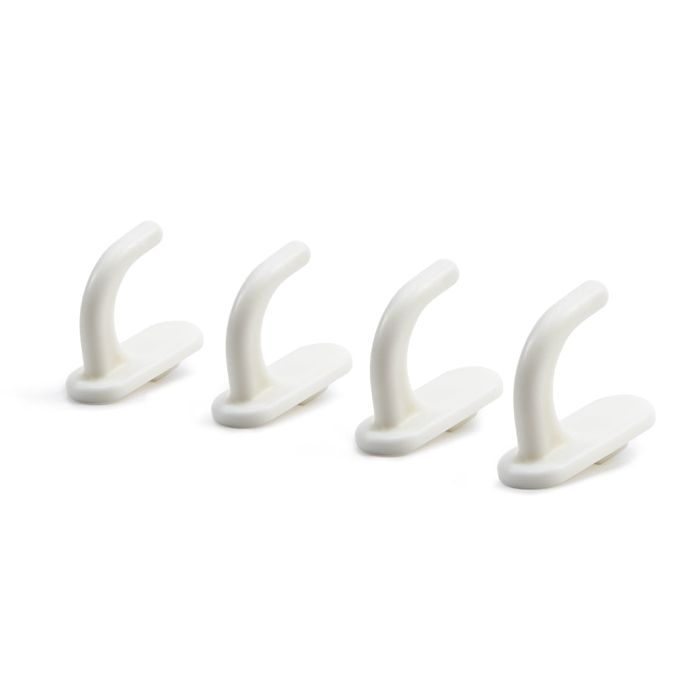 Pegboard Hooks, Pack of 4, White(for 3-Tier Storage Rolling Cart with Removable Pegboard ONLY)