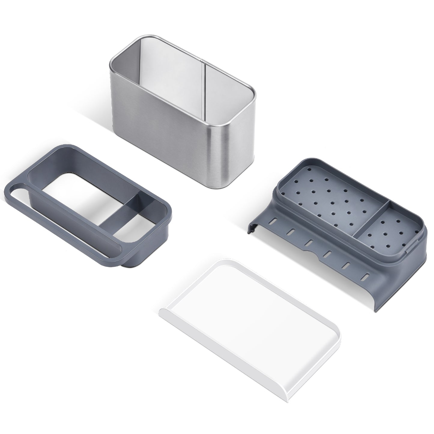 Kingrack Stainless Steel Sink Organizer, Kitchen Sink Caddy Organizer,WK810561