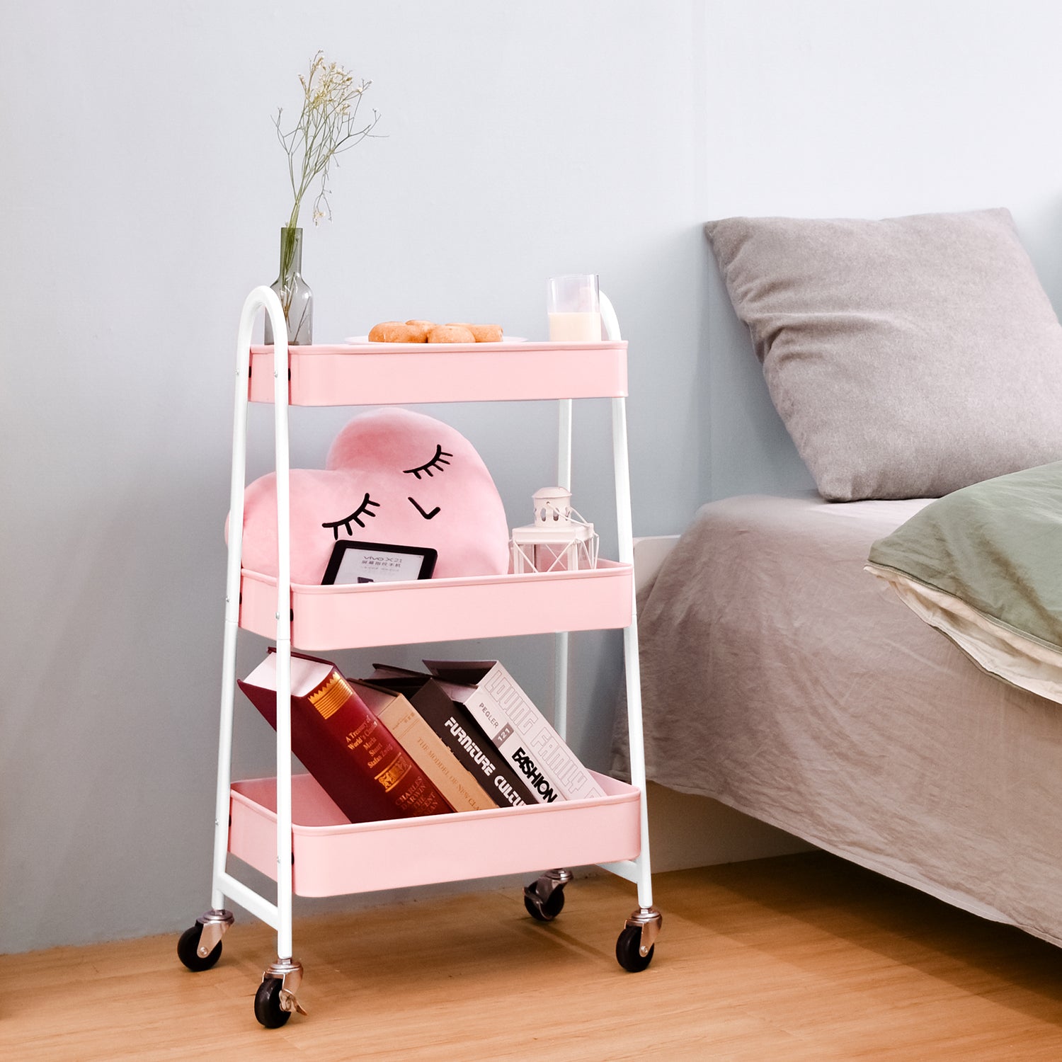 3-Tier Utility Rolling Cart  130839 - Kingrack Home