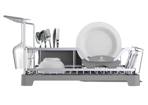 Kingrack Dish Drying Rack,2-Tier Dish Rack and Drainboard Set with