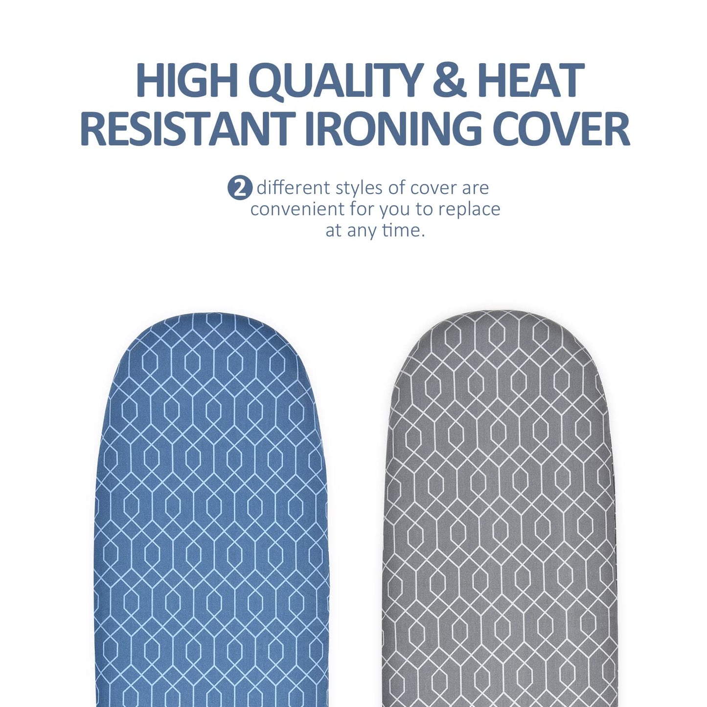 KINGRACK Fol dable Ironing Board, Tabletop Small Ironing Board with 2 Heat Resistant Ironing Cover, Portable Tabletop Ironing Board wiht Non-Slip Feet for Home Travel Use,P1232D-16