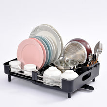 K Kingrack Extendable Dish Rack, Adjustable Dish Drying Rack-Black,WK810172-20