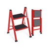 Kingrack 2-Step Stool, Household Folding Non-Slip Step Ladder, Collapsible Stool for Adults, 330lbs Capacity,WK2004B-2R