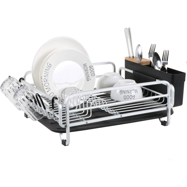 Kingrack In Sink Dish Drainer, Large Aluminum Dish Drying Rack With Re –  Kingrack Home