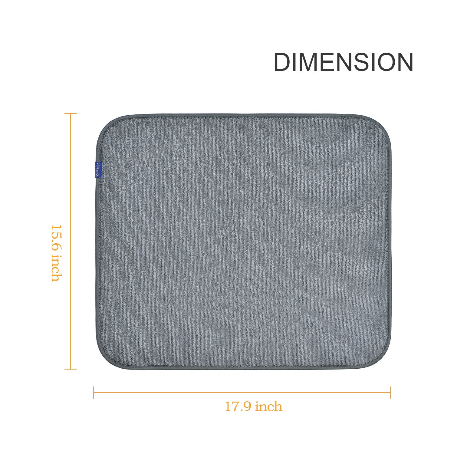 Aluminum Compact Dish Drying Rack with Microfiber Drying Mat 112050 –  Kingrack Home