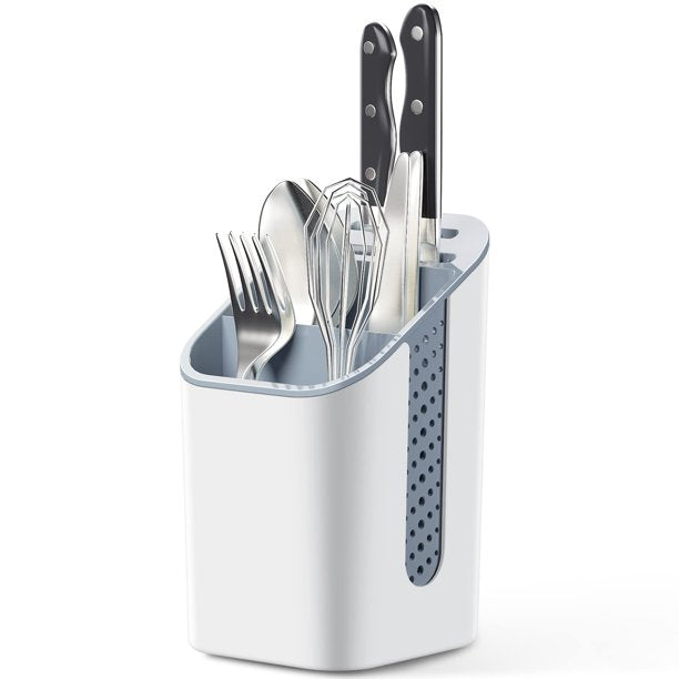 KK Kingrack Cutlery Utensil Holder Storage Organiser, Sink Caddy for Flatware/Forks/Knives/Spoons/Brush,WK810319