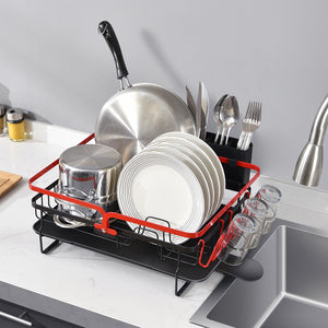 Kingrack Dish Rack for Kitchen, Dish Drying Rack with Cutlery Holder,WK810477